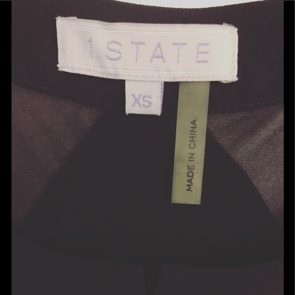 Black blouse with sheer sleeves - Picture 4 of 6